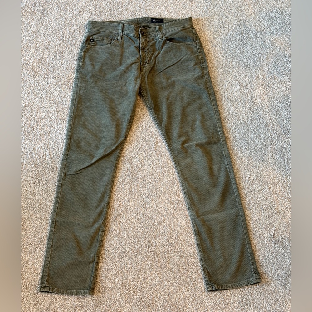 AG Adriano Goldschmied Khaki Green Chinos